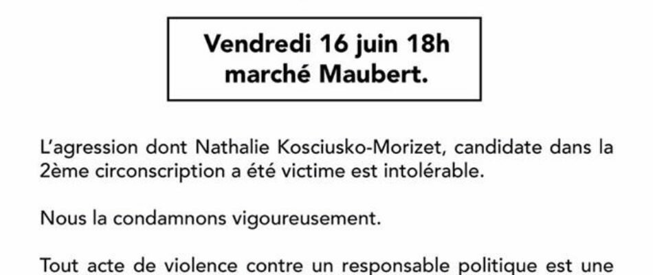 Paris: rassemblement “contre la violence et pour la démocratie”